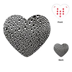 Water Bubble Photo Playing Cards (heart)