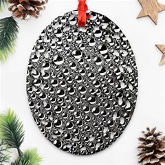 Water Bubble Photo Ornament (oval Filigree)