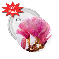 Wild Magnolia Flower 2 25  Buttons (100 Pack)  by picsaspassion