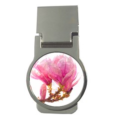 Wild Magnolia Flower Money Clips (round)  by picsaspassion