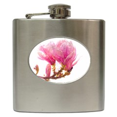 Wild Magnolia Flower Hip Flask (6 Oz) by picsaspassion