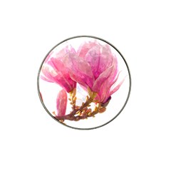 Wild Magnolia Flower Hat Clip Ball Marker by picsaspassion