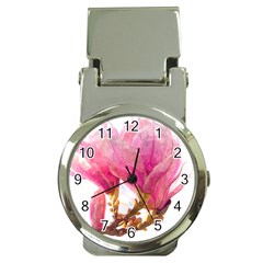 Wild Magnolia Flower Money Clip Watches by picsaspassion