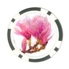 Wild Magnolia Flower Poker Chip Card Guard (10 Pack) by picsaspassion