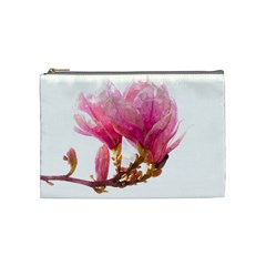 Wild Magnolia Flower Cosmetic Bag (medium) by picsaspassion