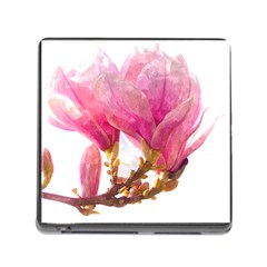 Wild Magnolia Flower Memory Card Reader (square 5 Slot) by picsaspassion