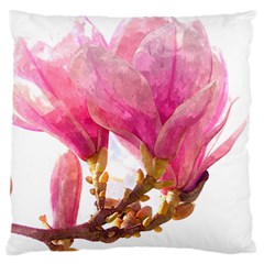 Wild Magnolia Flower Large Cushion Case (one Side) by picsaspassion