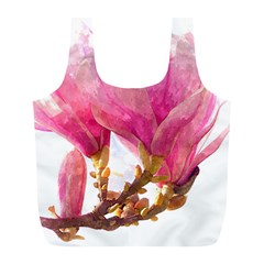 Wild Magnolia Flower Full Print Recycle Bag (l) by picsaspassion