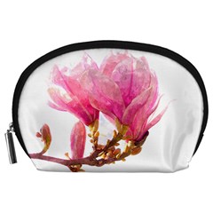 Wild Magnolia Flower Accessory Pouch (large) by picsaspassion