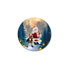 Merry Christmas, Santa Claus With Funny Cockroach In The Night Golf Ball Marker (10 Pack) by FantasyWorld7