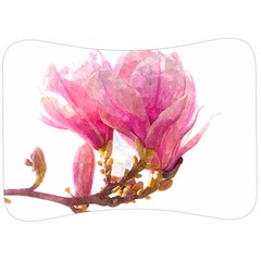 Wild Magnolia Flower, Watercolor Art Velour Seat Head Rest Cushion by picsaspassion