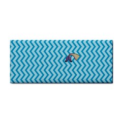 Chevron Mermaid Pattern Hand Towel by emilyzragz