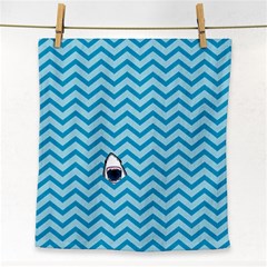 Chevron Shark Pattern Face Towel