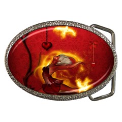 Wonderful Fairy Of The Fire With Fire Birds Belt Buckles by FantasyWorld7