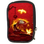 Wonderful Fairy Of The Fire With Fire Birds Compact Camera Leather Case Front