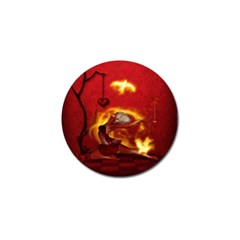 Wonderful Fairy Of The Fire With Fire Birds Golf Ball Marker (10 Pack) by FantasyWorld7