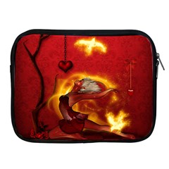 Wonderful Fairy Of The Fire With Fire Birds Apple Ipad 2/3/4 Zipper Cases by FantasyWorld7