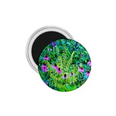 Purple Coneflower Garden With Tiger Eye Tree 1 75  Magnets by myrubiogarden