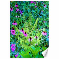 Purple Coneflower Garden With Tiger Eye Tree Canvas 20  X 30  by myrubiogarden