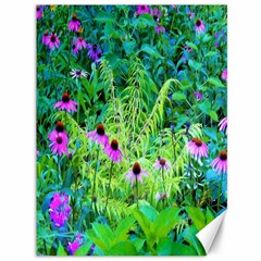 Purple Coneflower Garden With Tiger Eye Tree Canvas 36  X 48  by myrubiogarden