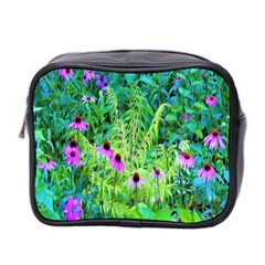 Purple Coneflower Garden With Tiger Eye Tree Mini Toiletries Bag (two Sides) by myrubiogarden