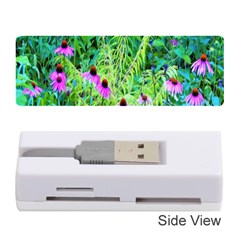 Purple Coneflower Garden With Tiger Eye Tree Memory Card Reader (stick) by myrubiogarden