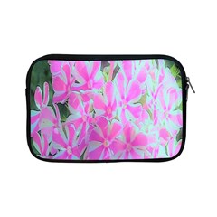 Hot Pink And White Peppermint Twist Garden Phlox Apple Ipad Mini Zipper Cases by myrubiogarden