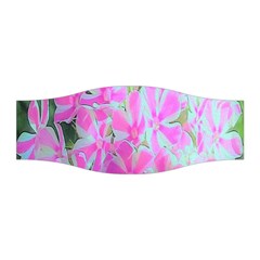 Hot Pink And White Peppermint Twist Garden Phlox Stretchable Headband by myrubiogarden