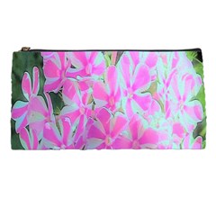 Hot Pink And White Peppermint Twist Garden Phlox Pencil Cases by myrubiogarden