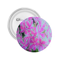 Hot Pink And White Peppermint Twist Garden Phlox 2 25  Buttons by myrubiogarden