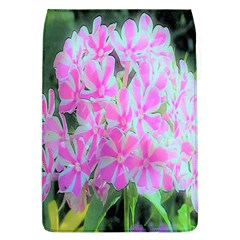 Hot Pink And White Peppermint Twist Garden Phlox Removable Flap Cover (l) by myrubiogarden