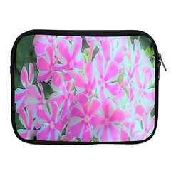 Hot Pink And White Peppermint Twist Garden Phlox Apple Ipad 2/3/4 Zipper Cases by myrubiogarden