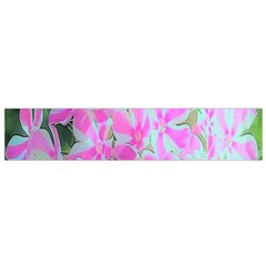 Hot Pink And White Peppermint Twist Garden Phlox Small Flano Scarf by myrubiogarden