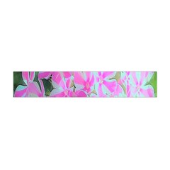 Hot Pink And White Peppermint Twist Garden Phlox Flano Scarf (mini) by myrubiogarden