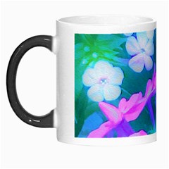 Pink, Green, Blue And White Garden Phlox Flowers Morph Mugs by myrubiogarden