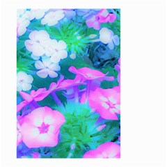 Pink, Green, Blue And White Garden Phlox Flowers Small Garden Flag (two Sides) by myrubiogarden