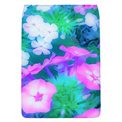 Pink, Green, Blue And White Garden Phlox Flowers Removable Flap Cover (s) by myrubiogarden