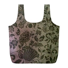 Wordsworth Metallic Flowers Full Print Recycle Bag (l) by DeneWestUK