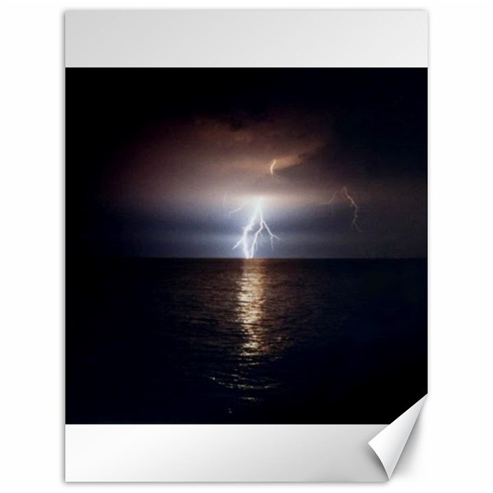 Lightning Strike  Canvas 12  x 16 