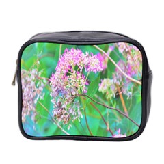 Invincibelle Spirit Hot Pink Hydrangeas On Aqua Green Mini Toiletries Bag (two Sides) by myrubiogarden