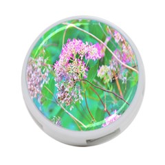 Invincibelle Spirit Hot Pink Hydrangeas On Aqua Green 4-port Usb Hub (two Sides) by myrubiogarden