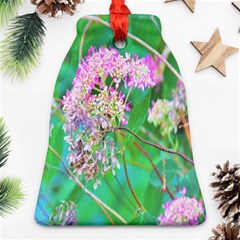 Invincibelle Spirit Hot Pink Hydrangeas On Aqua Green Bell Ornament (two Sides) by myrubiogarden