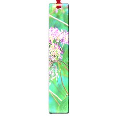 Invincibelle Spirit Hot Pink Hydrangeas On Aqua Green Large Book Marks by myrubiogarden