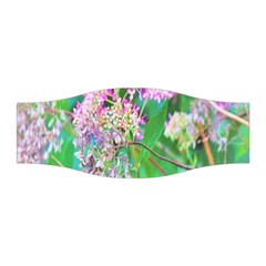 Invincibelle Spirit Hot Pink Hydrangeas On Aqua Green Stretchable Headband by myrubiogarden