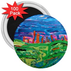 Our Town My Town 3  Magnets (100 Pack) by arwwearableart