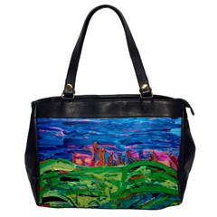 Our Town My Town Oversize Office Handbag by arwwearableart