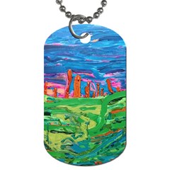 Our Town My Town Dog Tag (two Sides) by arwwearableart