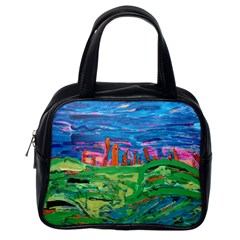 Our Town My Town Classic Handbag (one Side) by arwwearableart