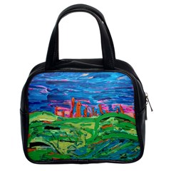 Our Town My Town Classic Handbag (two Sides) by arwwearableart