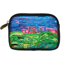 Our Town My Town Digital Camera Leather Case by arwwearableart